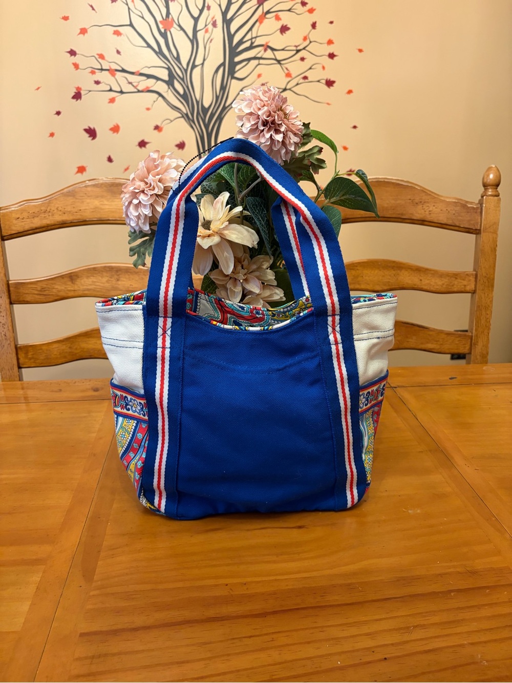 Vera Bradley Small Colorblock Marina Paisley Tote
